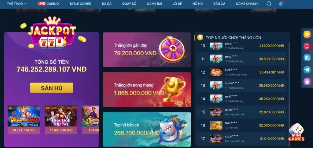 Chọn sảnh game bài và đá gà trực tiếp thomo 67